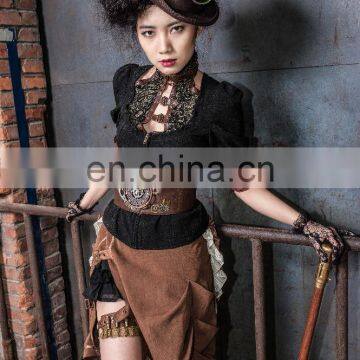 Steampunk Victorian Gothic Long Skirt photo-5