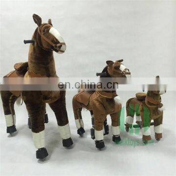 New arrival!!!HI CE vivid pony ride on with whees for kids,ride on horse play outside