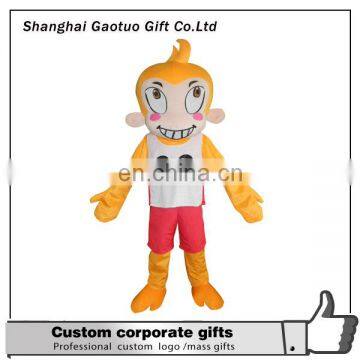 promotional frog customized advertising sport monkey costume for adult wearing