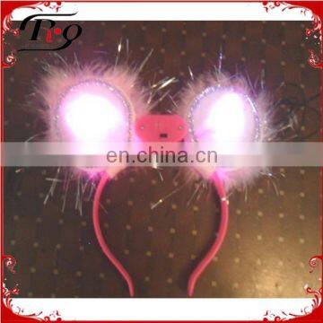 party pink led flashing headband