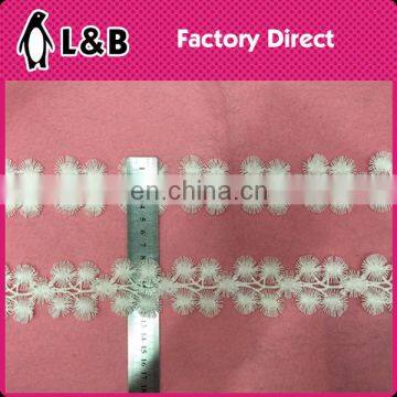 Top Quality White Milk Silk Bridal Embroidery Sewing Wedding Lace Trimmings Chemical Lace Trim White photo-3