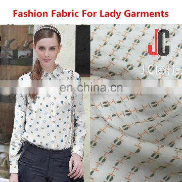 100% polyester 100D CDC printed fabric clothing women