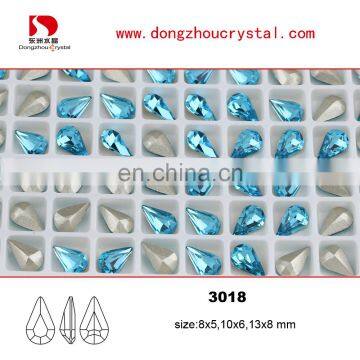 Manufacturer Supply Sliver Foiled Point Back crystal stone Cheap