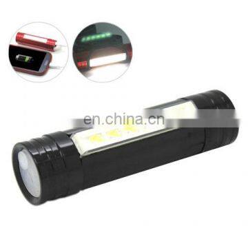 Charging Type 4 in 1(Flashlight + Mobile Power Bank + Camping Lamp + Head Lamp) with 3-mode 6 Lamp Bulbs Super Bright LED Light
