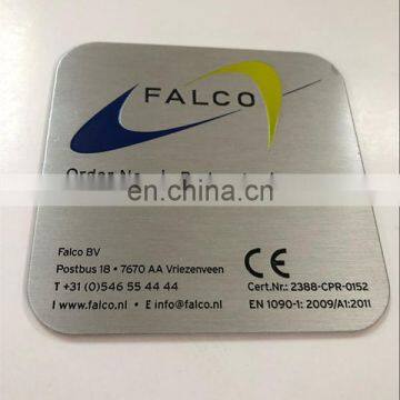 Square Aluminum Laser Engraved Construction Label photo-2