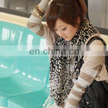 Leopard Printed Pashmina Shawl Animal Print Scarf photo-6