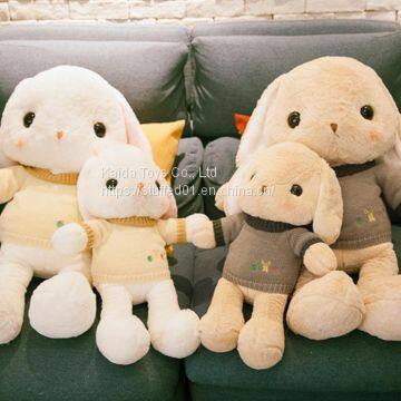 LONG EAR PILLOW WHITE RABBIT