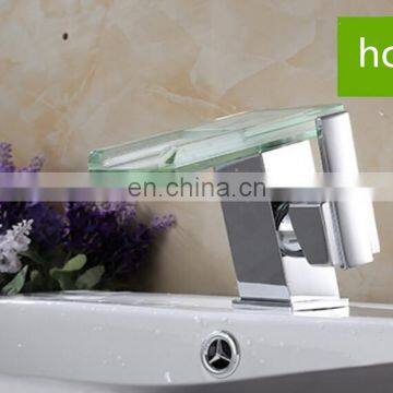 Waterfall Bathroom Basin Sink Mixer Tap LED Color Changing Basin Faucet photo-4