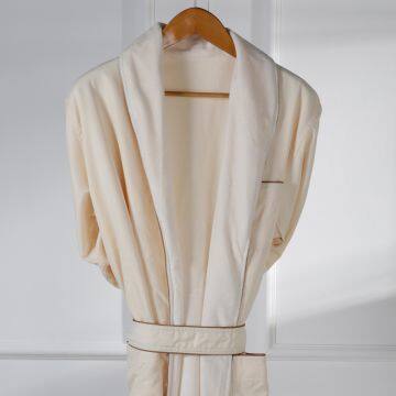 Eliya White 100% Cotton Towelling BathRobe