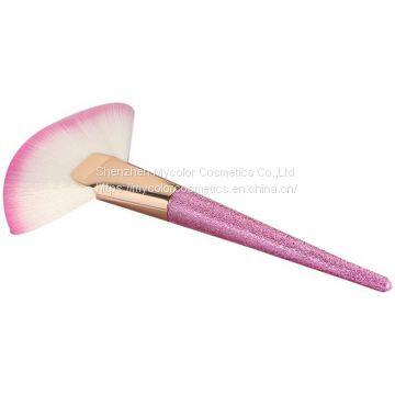 3D Sakura Princess Individual Customize Synthetic Hair Fan Brush Makeup Brush photo-5