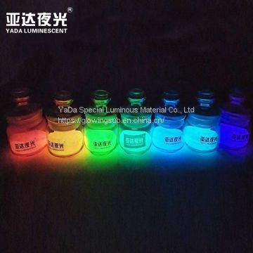 night glow in the dark  luminescent  pigment  powder