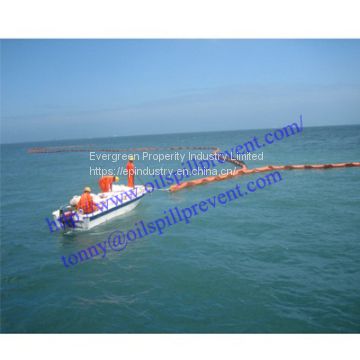 PVC solid float oil boom from Qingdao Singreat in chinese(Evergreen Properity )