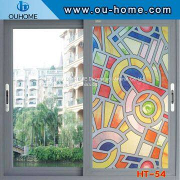 BT881 Decorative stained glass vinyl window film