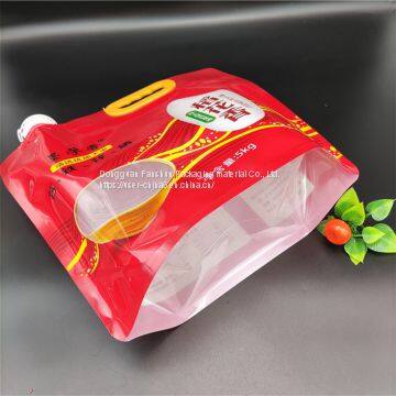 Made in China With Window Compound Plastic Bag for Rice, Flour, Corn, Etc.standing and With a Large Spout,accept Custom photo-2
