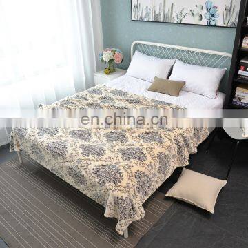 Cheap High Quality Blanket 100% Polyester 3D Printed Coral Fleece Blanket
