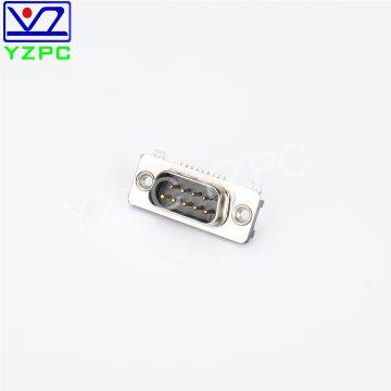 Cheap Mini Connectors 9Male Right Angle Multimedia Connector Assembly Customized Riveted in Black and Gold photo-2