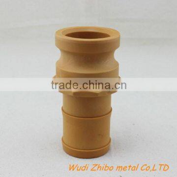 Nylon camlock quick coupling Shank adapter with type E and Size 1/2"-6"