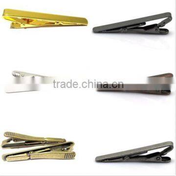 Men Metal Multi Colors Solid Simple Necktie Tie Bar Clasp Clip Clamp Pin 5pcs