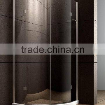 Frameless shower enclosure