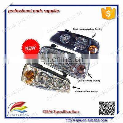 Black yellow/Chrome Yellow/Chrome White Auto Car Parts Headlight for Hyundai Elantra XD Parts