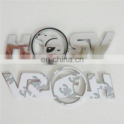 Customized ABS HSV Logo Chrome Car Decoration Letter Emblem Sticker For Holden