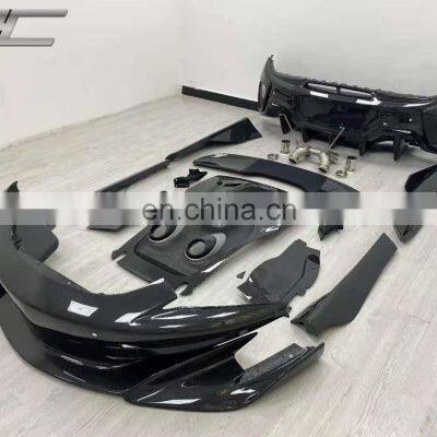 Auto Accessories Carbon Fiber Front Bumper Side Skirts Hood For McLaren 540C 570S Modify 600LT Style Body Kit