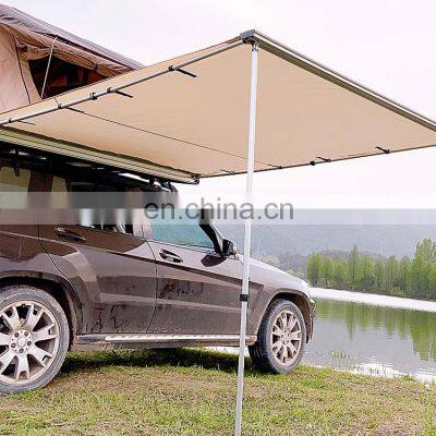 Hot sale Outdoor retractable Offroad Waterproof Foldable car roof side awning for sun shelter