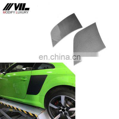 Carbon Fiber Side Door Fender Blades for Audi TT MK3 8S TTS 2015-2017