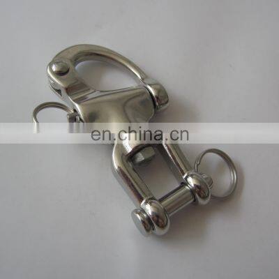 Stainless steel Jaw Swivel Snap Shackle for marine and industrial rigging aplications