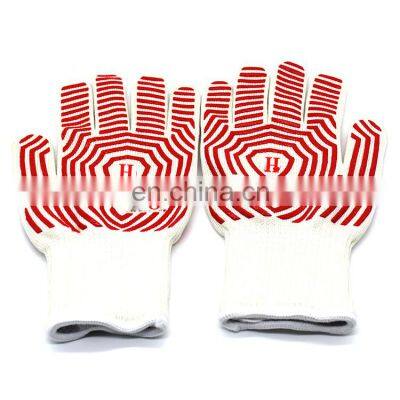 Professional Fire Proof Silicone Heat Resistant Oven Mitts BBQ Grill Cooking Gloves