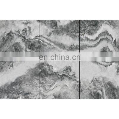 large format marble design porcelain Tv background wall desgin tile