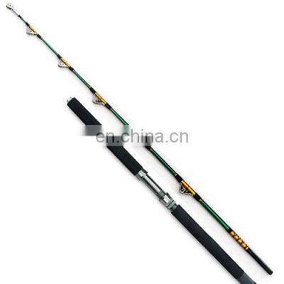 factory price in stock 50-80lbs  heavy jigging rod 2 section boat trolling rod