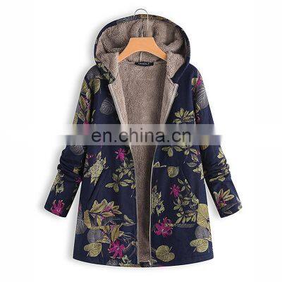 Новый стиль. Женские верхние одежды на осень и зиму: хлопково- льняные цветочные печати, куртки с молнией, свободного кроя, теплые, с термобелым наполнителем и пухом, утепленные photo-2