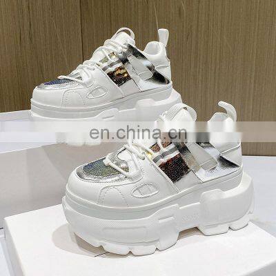Factory Direct Sale Christmas High-top Thick-soled Luxury Fashion All-match Trend Custom Leather Shoes Breathable Sneakers photo-4
