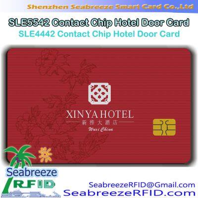 SLE4442 Contact Chip Hotel Door Card, SLE5542 Contact Chip Hotel Door Card