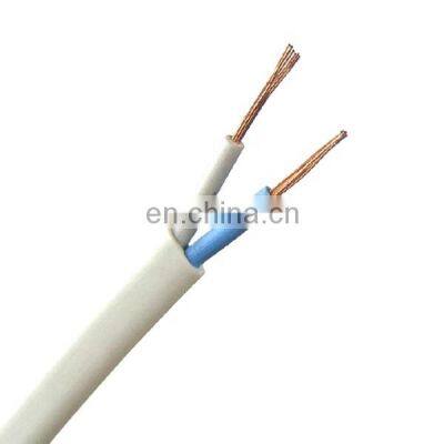 High Quality PVC insulation Low Voltage CCA Bare Copper 2/3 Cores Electric Cable BVVB