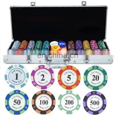 2021 Manufacturing Wholesale Luxury European Tour Cheap Clay Custom Ept Poker Chips