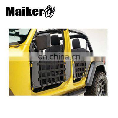 Maiker 4 Door Front + Rear Side Steel Tube Door with Mirror for Jeep Wrangler JL 2018+