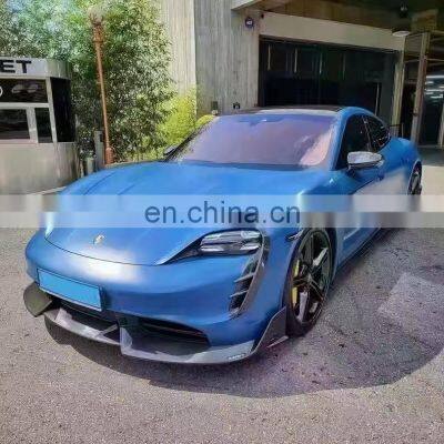 Runde Car Modification Carbon Fiber Front Lip Rear Lip Side Skirt Spoiler For Porsche Taycan Turbo Modify Mansory Style Body Kit photo-2