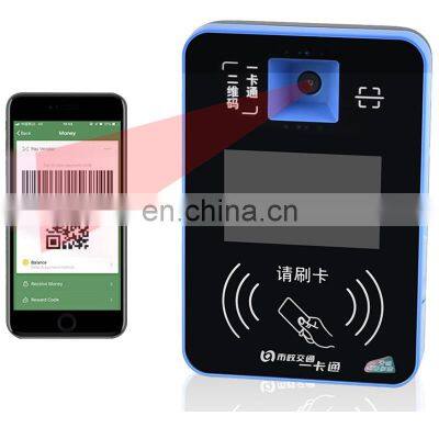 Android System Bus Validator GPS NFC RFID Bus Card Reader with QR Code Payment