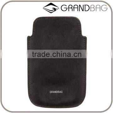 Guangzhou Supplier Embossed Saffiano Leather Phone Holder Cell Phone Sleeve Phone Case for Iphone SE/6/6s