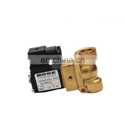 high quality 644006301 Boge brass solenoid control valves for screw air compressor spare parts