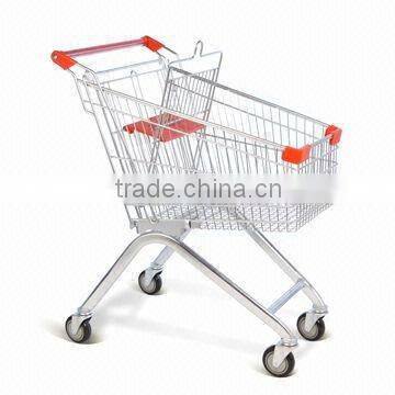 Asian type supermarket shopping trolley