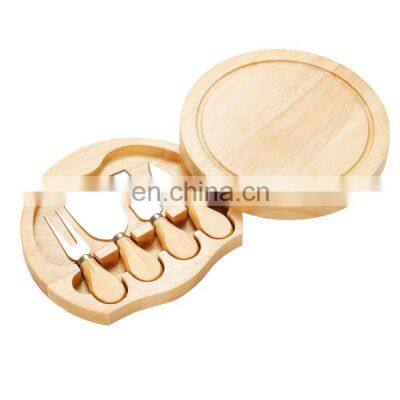 New Design High Quality Unique Natural Round Simple Bamboo Cheese Board