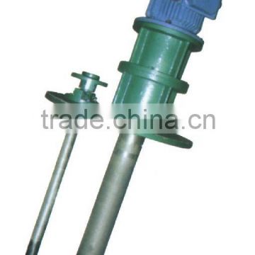 wear-resistant rubber lined vertical submerged slurry pump