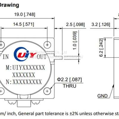 UIY Wide Range RF Drop-in Isolator From 0.6 to 5 GHz (TAB) photo-4