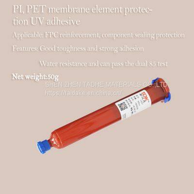 PI PET Film FPC Reinforcement Water Resistant UV Adhesive Polyimide Chip Protection Sealing UV Adhesive UV Curing Adhesive photo-2