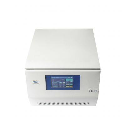 Touch Screen Lab Centrifuge 21,000 rpm Centrifuge Brushless motor Tabletop H-21