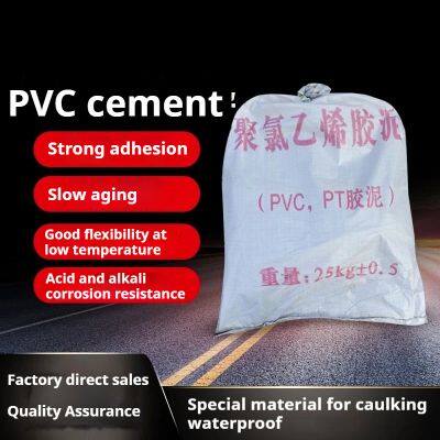Polyvinyl Chloride Mastic Highway Caulking Asphalt Caulking Asphalt Fire-retardant Waterproof PVC Plastic Putty 25kg photo-2