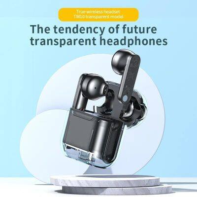 TWS Earphone Wireless Hifi Stereo Noise Reduction Mini Earbuds Transparent Charging Case HD Call Touch Control Headset photo-4